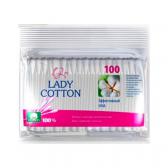 ბამბის ჰიგ․ ჩხირი Lady Cotton 100ც